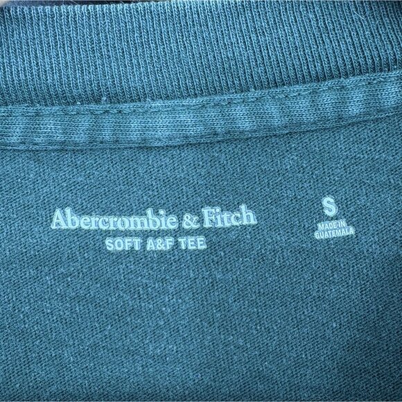 Abercrombie & Fitch Men's Rose Bowl Game Soft A&F Tee S Green Cotton Football - Picture 5 of 9